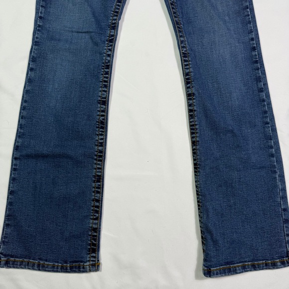 Lee Womens Jeans Midrise Fit Blue Denim Bootcut Stretch Size 6 Medium - Picture 3 of 10